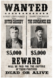 Butch Cassidy and The Sundance Kid Wanted Advertisement Print Poster