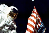 Buy Moon Landing Astronaut with Flag Archival Photo Poster Print at AllPosters.com