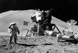 Buy Moon Landing Salute Black White Archival Photo Poster Print at AllPosters.com