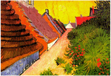 Vincent Van Gogh Street in Saintes-Maries Art Print Poster