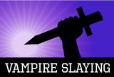 Vampire Slaying Purple Poster Print
