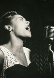 Billie Holiday Signing Archival Photo Music Poster Print