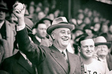 President Franklin Delano Roosevelt First Pitch Archival Photo Poster Print