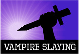 Vampire Slaying Purple Poster Print