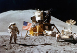 Moon Landing Salute Archival Photo Poster Print