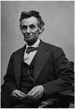 Abraham Lincoln Seated by Alexander Gardner Archival Photo Poster Print