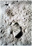 Buy Moon Landing Astronaut Footprint Archival Photo Poster Print at AllPosters.com