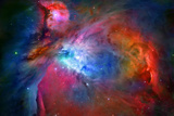 Orion Nebula Enhanced Space Photo Poster Print