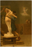 Jean-Leon Gerome Pygmalion and Galatea Fine Art Print Poster