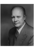 Dwight D. Eisenhower (Portrait) Art Poster Print