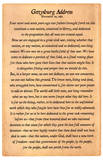 Gettysburg Address Full Text Poster Print