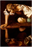 Michelangelo Caravaggio (Narzis) Art Poster Print