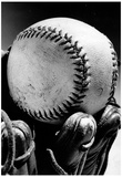 Baseball Glove Archival Photo Sports Poster Print