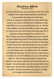 Gettysburg Address Full Text Poster Print