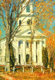 Childe Hassam The Church of Old Lyme Connecticut 2 Art Print Poster