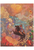 Odilon Redon (Muse on Pegasus) Art Poster Print