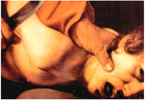 Michelangelo Caravaggio The Sacrifice of Isaac's Detail Art Print Poster