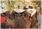 Paul Gauguin The Dance of Four Women of Breton Art Print Poster