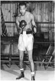 Sugar Ray Robinson in Boxing Ring Archival Photo Sports Poster Print