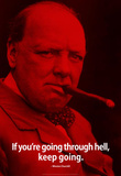 Buy Winston Churchill Keep Going iNspire Quote Poster at AllPosters.com