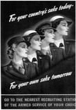 US Armed Services (Recruiting Women, 1944) Art Poster Print