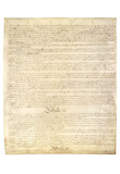 U.S. Constitution Page 3 Art Poster Print