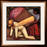 The Flower Carrier Framed Art Print
