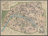 Buy Vintage Paris Map at AllPosters.com