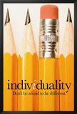 Individuality Lamina Framed Poster