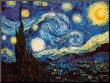 Starry Night, c.1889 Mounted Print