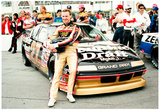 Rusty Wallace with Car and Crew Archival Photo Sports Poster Print