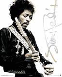 Jimi Hendrix Black & White