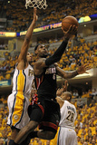Indianapolis, IN - May 24: Miami Heat and Indiana Pacers - LeBron James, Danny Granger and Leandro 