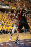Indianapolis, IN - May 24: Miami Heat and Indiana Pacers - David West and Shane Battier