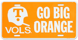 University of Tennessee Go Big Orange License Plate