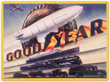 Goodyear Blimp Tin Sign