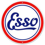 Esso Oil Gasoline Logo Round