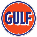 Gulf Oil Gasoline Logo Round