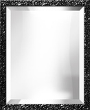 Black Lacquer Portrait Mirror