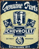 Chevrolet - Chevy Genuine Parts Pistons Blechschild