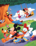 Mickey Mouse and Friends Rollerblading