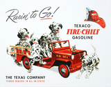 Texaco Gasoline Rarin To Go Fire Chief