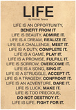 Mother Teresa Life Quote Poster