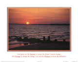 Serenity Prayer Ocean Beach Sunset