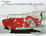 Ford Thunderbird T-Bird Beach Scene