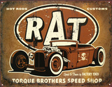 Rat Hot Rods Torque Brothers Speed Shop Tin Sign