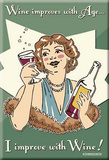 Wine Improves With Age Magnet