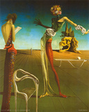 Salvador Dali (Woman With Head of Roses) Art Poster Print