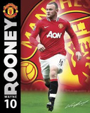 Manchester United FC Wayne Rooney Sports Poster Print