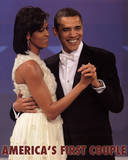 First Couple Dance Barack and Michelle Obama Art Print Poster Mini Poster
